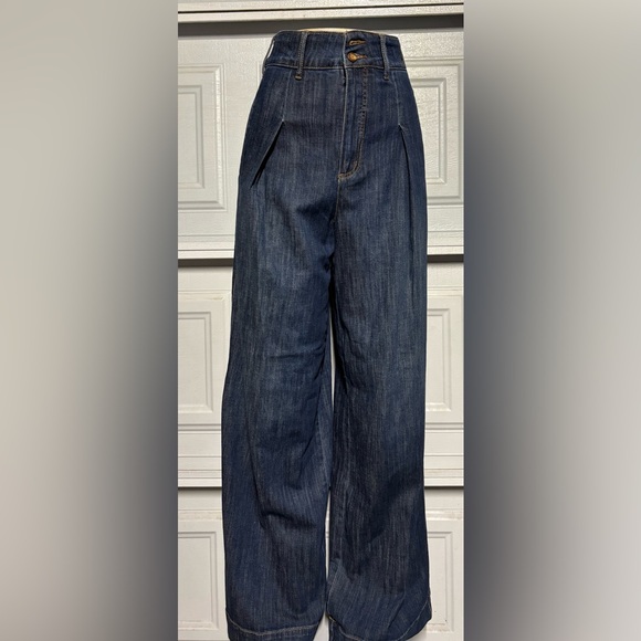 Pilcro antrhopologie Dark Blue Flare Jeans - Picture 5 of 10